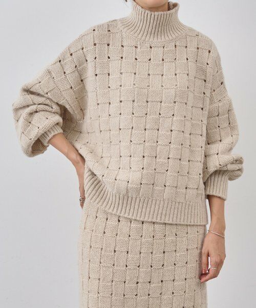 BEARDSLEY / ビアズリー ニット・セーター | バスケットニットプルオーバー | 詳細12