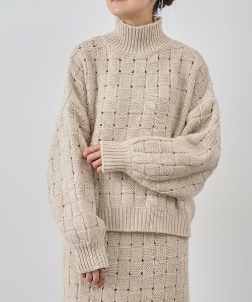 BEARDSLEY / ビアズリー ニット・セーター | バスケットニットプルオーバー | 詳細13