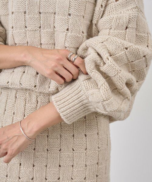 BEARDSLEY / ビアズリー ニット・セーター | バスケットニットプルオーバー | 詳細16