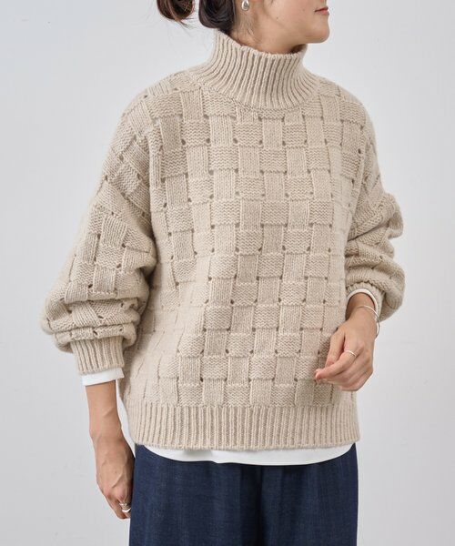 BEARDSLEY / ビアズリー ニット・セーター | バスケットニットプルオーバー | 詳細4