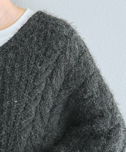 BEARDSLEY / ビアズリー ニット・セーター | フェザーヤーンケーブルニット | 詳細15