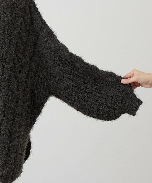 BEARDSLEY / ビアズリー ニット・セーター | フェザーヤーンケーブルニット | 詳細16