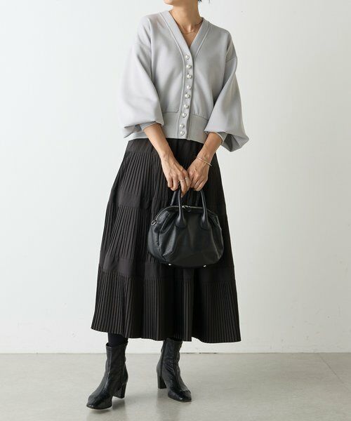 BEARDSLEY / ビアズリー カットソー | パール釦ダンボールカーディガン | 詳細12