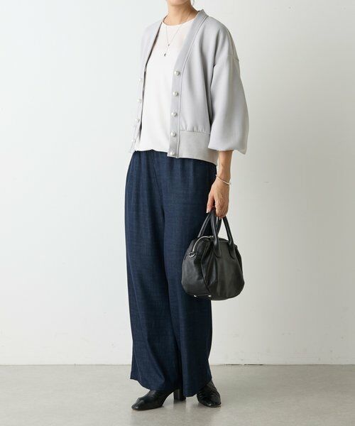 BEARDSLEY / ビアズリー カットソー | パール釦ダンボールカーディガン | 詳細15