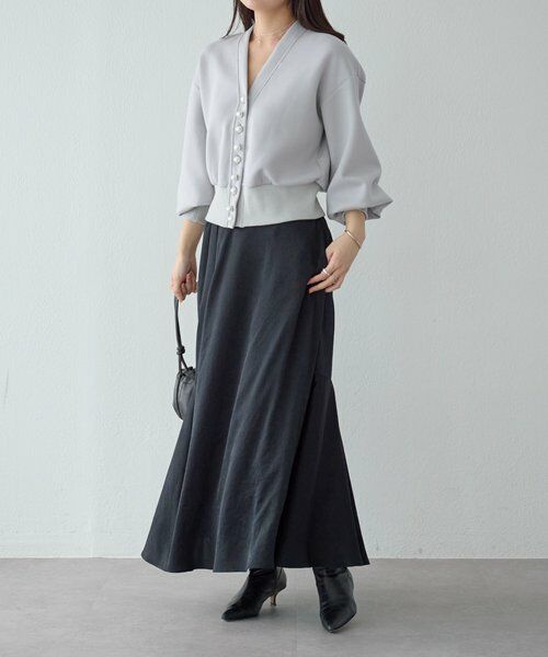 BEARDSLEY / ビアズリー カットソー | パール釦ダンボールカーディガン | 詳細4