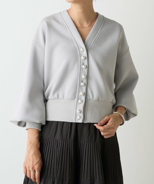 BEARDSLEY / ビアズリー カットソー | パール釦ダンボールカーディガン | 詳細6