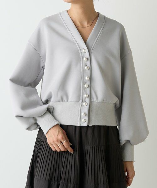 BEARDSLEY / ビアズリー カットソー | パール釦ダンボールカーディガン | 詳細9