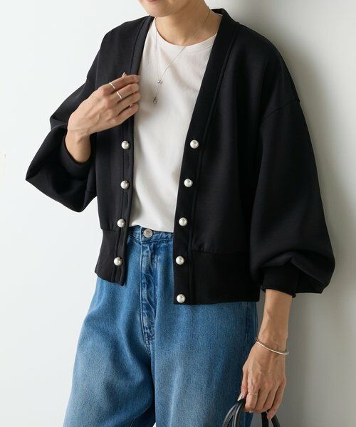 BEARDSLEY / ビアズリー カットソー | パール釦ダンボールカーディガン | 詳細17