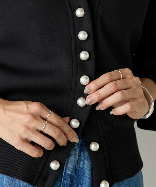 BEARDSLEY / ビアズリー カットソー | パール釦ダンボールカーディガン | 詳細19