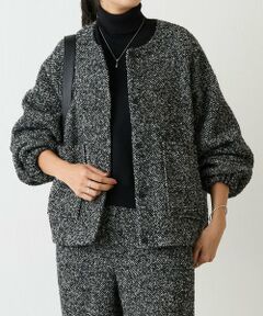 BEARDSLEY / ビアズリー その他アウター | ツイードバルーン羽織