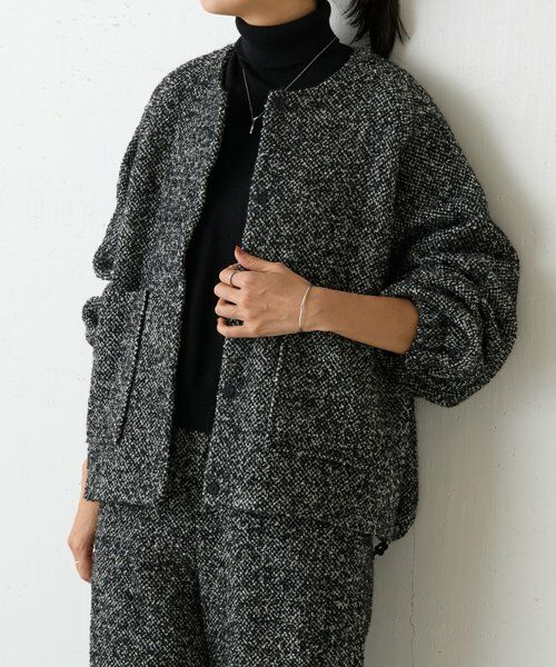 BEARDSLEY / ビアズリー その他アウター | ツイードバルーン羽織 | 詳細1