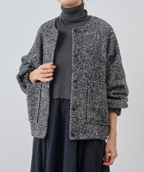 BEARDSLEY / ビアズリー その他アウター | ツイードバルーン羽織 | 詳細12