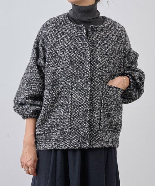 BEARDSLEY / ビアズリー その他アウター | ツイードバルーン羽織 | 詳細16
