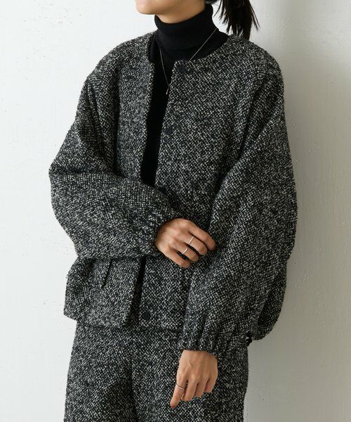 BEARDSLEY / ビアズリー その他アウター | ツイードバルーン羽織 | 詳細7