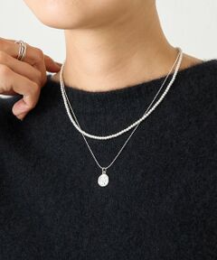 ビアズリー　ネックレス＆ピアス 新品同様 24ss□BEARDSLEY ビアズリー□メタル ループ