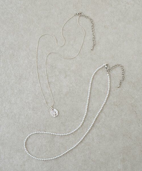 BEARDSLEY/ビアズリー シンプル2WAYネックレス シルバー F BEARDSLEY/ビアズリー シンプル2WAYネックレス シルバー F