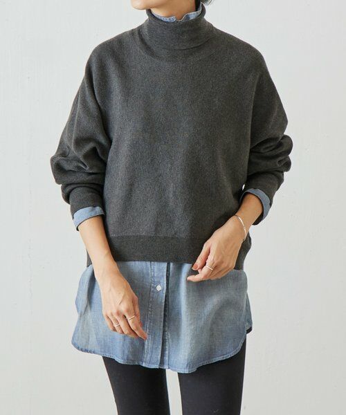 BEARDSLEY / ビアズリー ニット・セーター | ハイネックドルマンニット | 詳細11