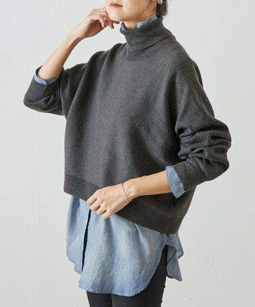 BEARDSLEY / ビアズリー ニット・セーター | ハイネックドルマンニット | 詳細12