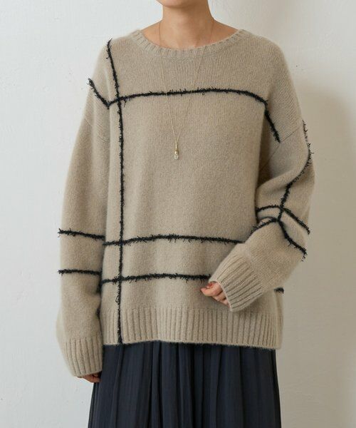 BEARDSLEY / ビアズリー ニット・セーター | ビッグチェックヤクニット | 詳細1