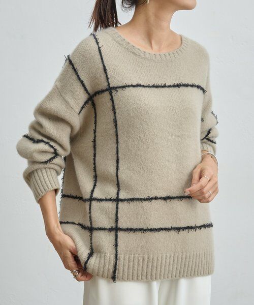 BEARDSLEY / ビアズリー ニット・セーター | ビッグチェックヤクニット | 詳細12