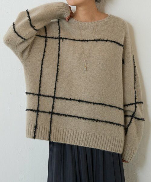 BEARDSLEY / ビアズリー ニット・セーター | ビッグチェックヤクニット | 詳細2