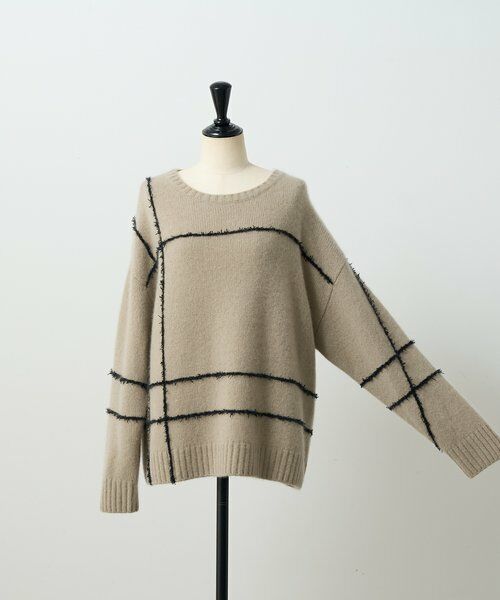BEARDSLEY / ビアズリー ニット・セーター | ビッグチェックヤクニット | 詳細24