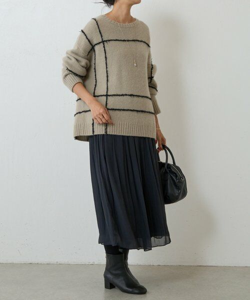 BEARDSLEY / ビアズリー ニット・セーター | ビッグチェックヤクニット | 詳細4