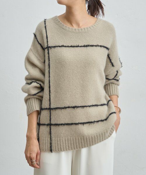 BEARDSLEY / ビアズリー ニット・セーター | ビッグチェックヤクニット | 詳細8