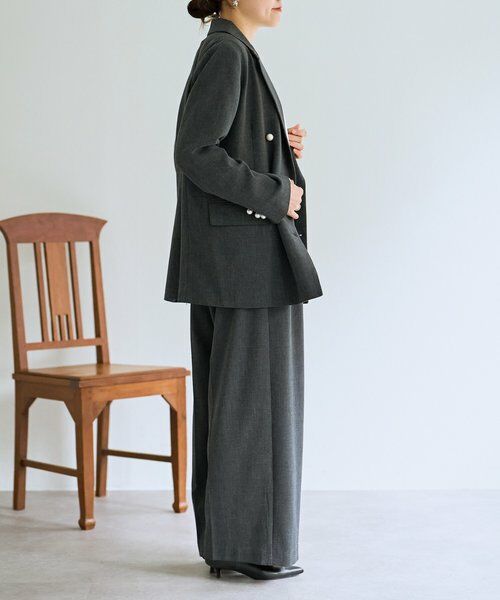 BEARDSLEY / ビアズリー テーラードジャケット | メランジパールボタンジャケット | 詳細12