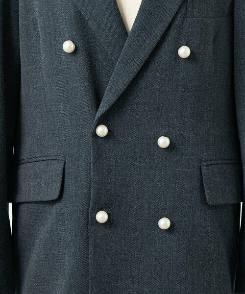 BEARDSLEY / ビアズリー テーラードジャケット | メランジパールボタンジャケット | 詳細22