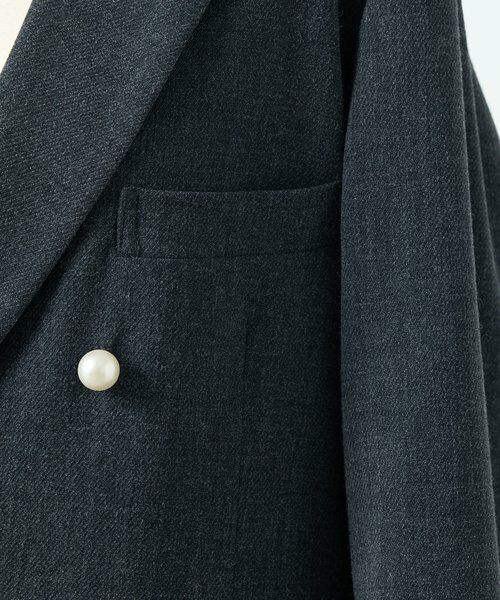 BEARDSLEY / ビアズリー テーラードジャケット | メランジパールボタンジャケット | 詳細23