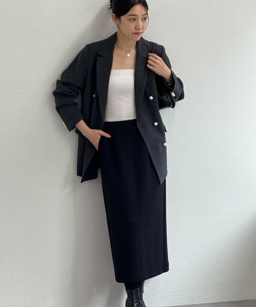 BEARDSLEY / ビアズリー テーラードジャケット | メランジパールボタンジャケット | 詳細4