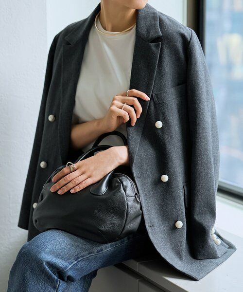 BEARDSLEY / ビアズリー テーラードジャケット | メランジパールボタンジャケット | 詳細5