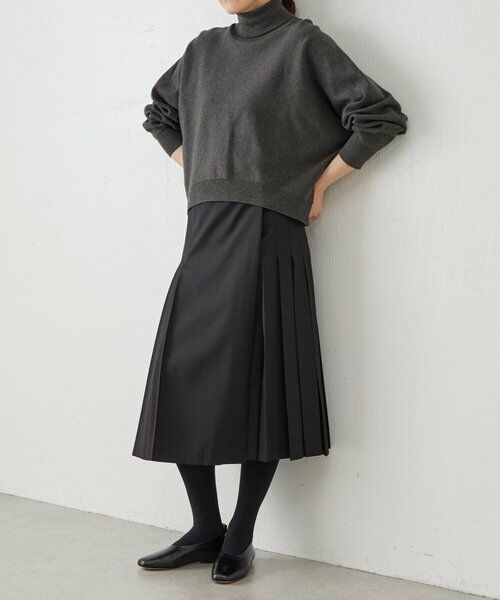 BEARDSLEY / ビアズリー ロング・マキシ丈スカート | 《LEVAR》プリーツ巻きスカート | 詳細1