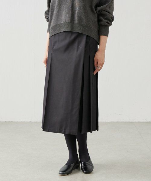 BEARDSLEY / ビアズリー ロング・マキシ丈スカート | 《LEVAR》プリーツ巻きスカート | 詳細3
