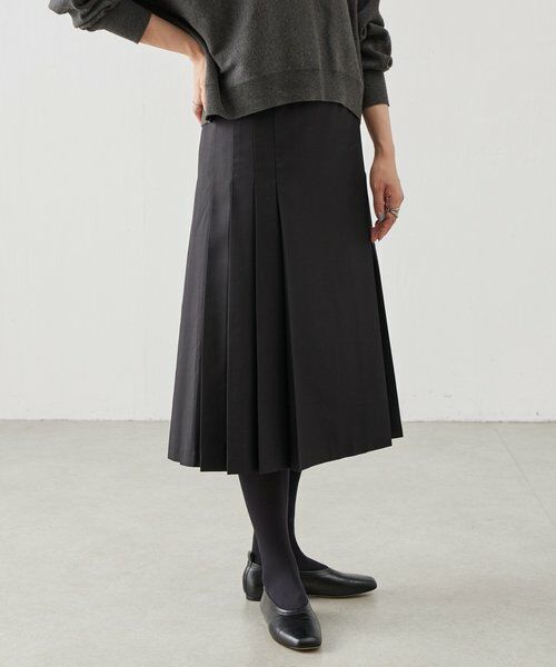 BEARDSLEY / ビアズリー ロング・マキシ丈スカート | 《LEVAR》プリーツ巻きスカート | 詳細4