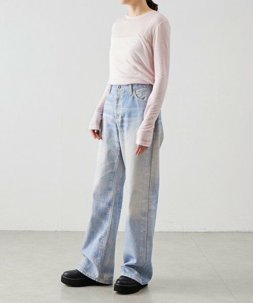 BEARDSLEY / ビアズリー デニムパンツ | 《LEVAR》デジタルプリントデニム | 詳細7