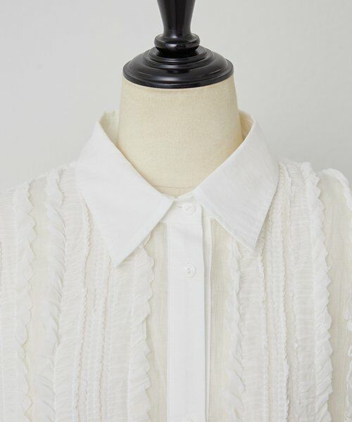 BEARDSLEY / ビアズリー シャツ・ブラウス | 《HiROMITHiSTLE》ギャザーフリルシャツ | 詳細6