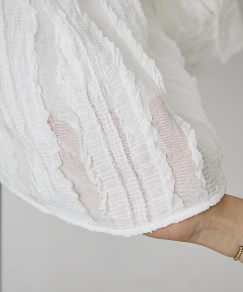 BEARDSLEY / ビアズリー シャツ・ブラウス | 《HiROMITHiSTLE》ギャザーフリルシャツ | 詳細9