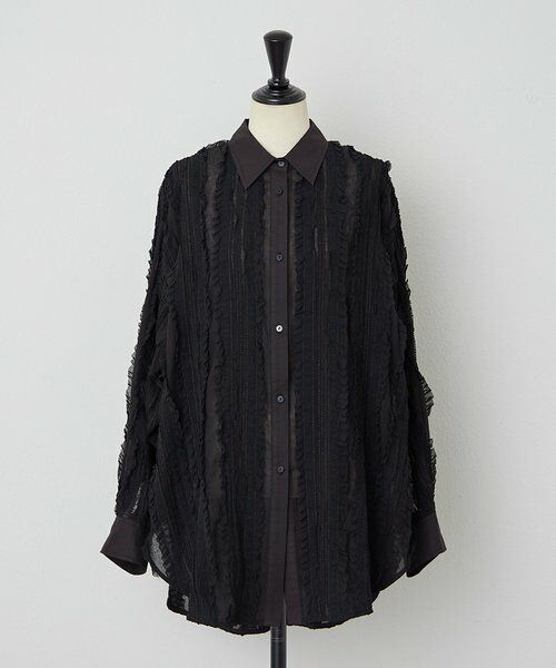 BEARDSLEY / ビアズリー シャツ・ブラウス | 《HiROMITHiSTLE》ギャザーフリルシャツ | 詳細11