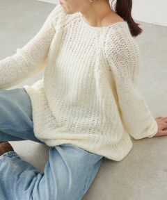 BEARDSLEY / ビアズリー ニット・セーター | 《LEVAR》ローゲージニットエクリュ