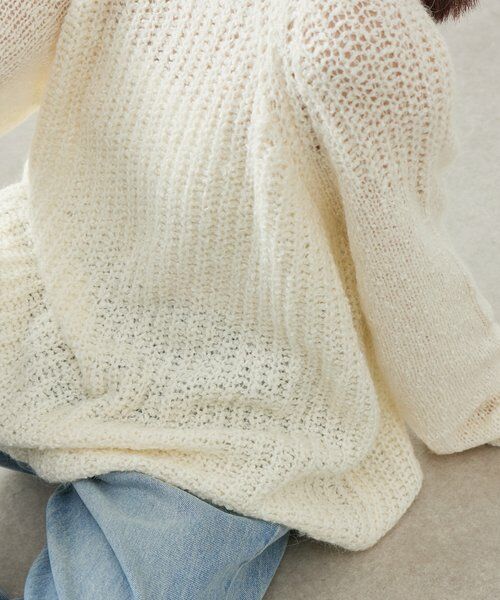 BEARDSLEY / ビアズリー ニット・セーター | 《LEVAR》ローゲージニットエクリュ | 詳細13