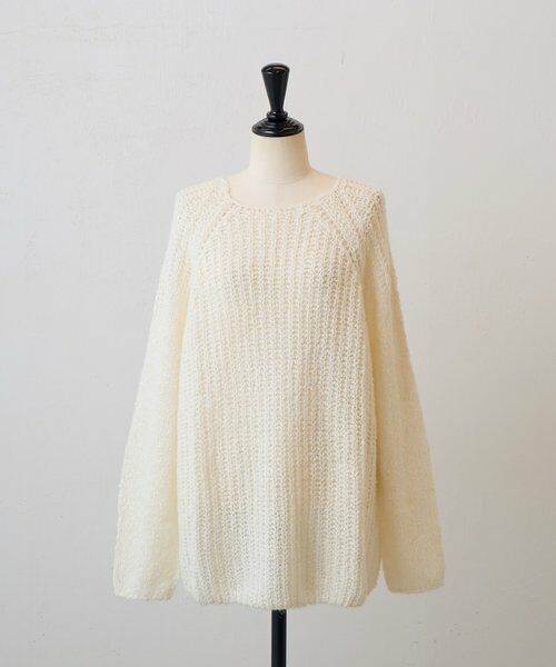 BEARDSLEY / ビアズリー ニット・セーター | 《LEVAR》ローゲージニットエクリュ | 詳細15