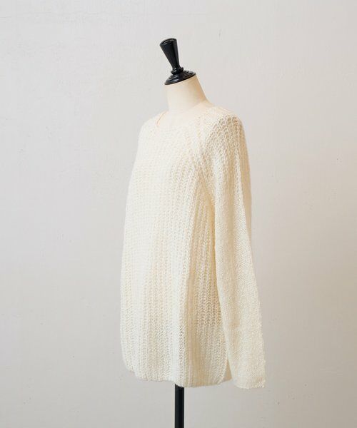 BEARDSLEY / ビアズリー ニット・セーター | 《LEVAR》ローゲージニットエクリュ | 詳細17