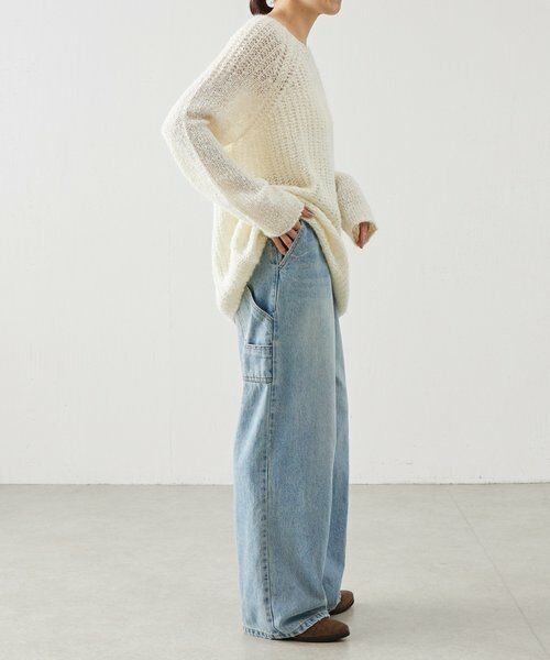 BEARDSLEY / ビアズリー ニット・セーター | 《LEVAR》ローゲージニットエクリュ | 詳細4