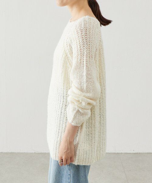 BEARDSLEY / ビアズリー ニット・セーター | 《LEVAR》ローゲージニットエクリュ | 詳細6