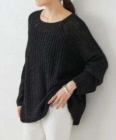 BEARDSLEY / ビアズリー ニット・セーター | 《LEVAR》ローゲージニットブラック