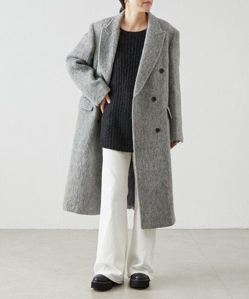 BEARDSLEY / ビアズリー ニット・セーター | 《LEVAR》ローゲージニットブラック | 詳細12