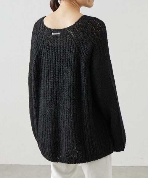 BEARDSLEY / ビアズリー ニット・セーター | 《LEVAR》ローゲージニットブラック | 詳細3