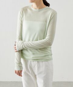 BEARDSLEY / ビアズリー カットソー | 《LEVAR》ウール混シアーカットソー（ミント）
